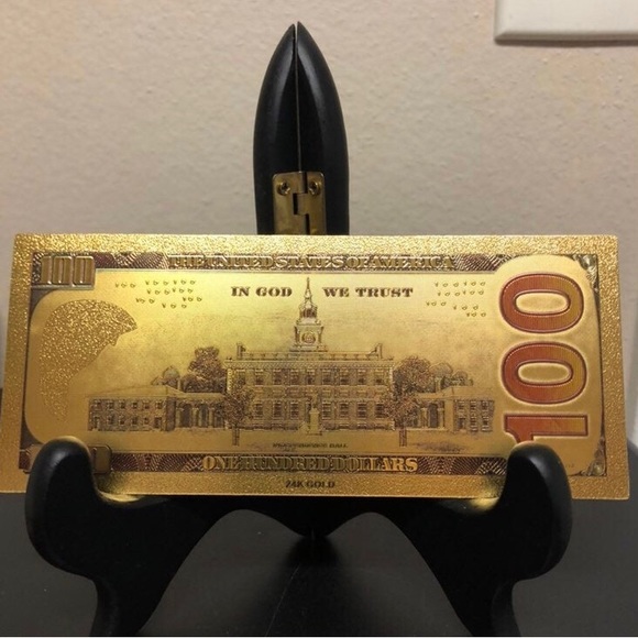 24k Gold Foil Plated US Currency Banknote Collection - Picture 7 of 9
